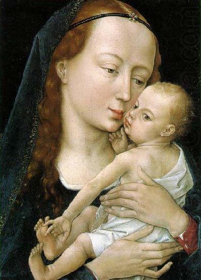 WEYDEN, Rogier van der Virgin and Child after 1454 china oil painting image